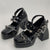 Joskka  Platform Chunky Heel Gothic Style Women Mary Janes Pumps Vampire Cosplay Brand Design Metal Decoration Women Pumps Shoes