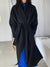 Joskka 2023 New In Outerwear Water Ripple Double-Sided Long Women Loose Lacing Belt Bathrobe Style Woolen Jackets Fall Outfits 2023