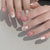Joskka 24pcs/set Fake Nails Gradient Pink Love Designs False Nails With Glue Short Square Cute Sweet Nail Art Press On Fake Nail Tips August Nails