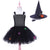 Halloween Awakecrm Spider Witch Kids Halloween Costume Black Tulle Tutu Dress Dress Girl Carnival Party Dresses Children Evil Witch Cosplay Costume