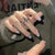 Joskka 24pcs Pink Bow Heart Short Coffin Fake Nails With Glue Finished Reusable False Nails Fairy Nails