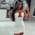 Awakecrm Strapless Mini Black Bodycon Sleeveless  Summer Women Dress Dresses Party Sexy White Off Shoulder Clothes Backless