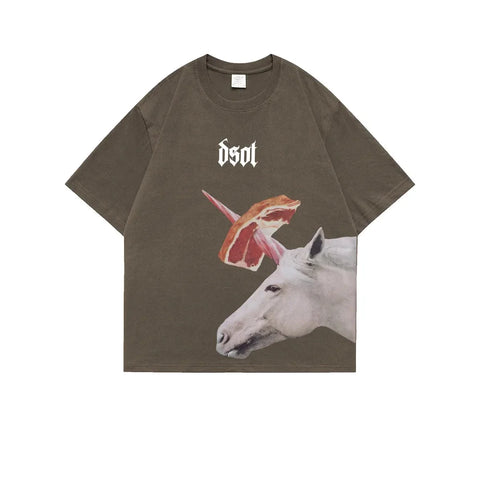 7.4oz Japanese Printed Men Summer T-shirts Summer Cotton Man Short Sleeve Tees Casual O neck Oversized Tshirt 5XL