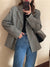 Awakecrm New  Woolen Lace Up Jackets Pockets Vintage Korean Fashion Office Chic Autumn Winter Women Blazers Elegant Lady Tops JK9336