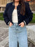 Joskka Women Vintage Baseball Jacket Spring Autumn Long Sleeve Bomber Jacket Female Streetwear Casual Loose Short Coats With Pockets