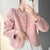 Joskka  Spring Gentle Women's Double-Sided Short Coats Lady Solid Color Single-Breasted All-Match Casual Woolen Jackets