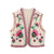 Joskka Vintage Floral Embroidered Open WaistCoat Women Spring National Style Vest Jacket Outfits Lady Fashion Casual Vacation Crop Top
