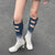 Joskka Designer Square Head Heels Fashion Mixed Color Slim Boots  Autumn Ballet Boots Women Belt Buckle High Heels PU Leather Pumps