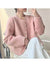 Joskka 2023 Spring Gentle Women's Double-Sided Short Coats Lady Solid Color Single-Breasted All-Match Casual Woolen Jackets