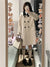 Joskka New  Chic Oversized Korean Fashion Pockets Woolen Peter Pan Collar Women Jackets Autumn Winter Vintage Wild Long Tops JK2305