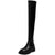 Awakecrm Women Over The Knee High Boots Motorcycle Chelsea Platform Boots  Winter Gladiator Fashion PU Leather High Heels Boots Shoes