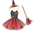 Halloween Awakecrm Halloween Girls Tutu Dress Rainbow Tutu For Kids Carnival Party Costume Tulle Dresses With Hat Broom Pumpkin Monster Cosplay