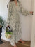 Joskka New  Chiffon Floral Printed High Waist Lace Up Korean Fashionable Elegant Vintage Women Spring Summer Long Dresses