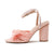 Awakecrm Women Sandals New Brand Summer Shoes Pleated Bow-Knot Round Heels Open Toe   Shoes Big Size Party Wedding Shoes