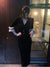 Joskka French Black Vintage Dress Women Korean Fashion Designer Elegant Midi Dress Female High Waist Slim France Party Dress Autumn New