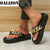 Awakecrm  New Women Summer Fashion Chain Flip-Flops Sandal Slippers Shoes Woman Flat Platform Sandals Casual Flat Slippers Slides