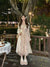 Joskka Solid France Style Elegant Dress Women Flare Sleeve Sweet Fairy Midi Dress Ladies High-waisted Chic Party Dress Summer 2023 New