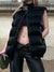 Awakecrm Heyoungirl Winter Black Vest Jacket  Sleeveless Warm Fashion Waistcoat Zip Up Coats Gothic Ladies Parka Vest Y2k Grunge Clothes
