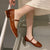 Joskka Ankle Strap Patent Leather Pumps for Women Low Heels Mary Jane Shoes Woman Elegant Office Dress Shoes Autumn Shoes
