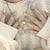 Joskka 24Pcs False Nails French Ballet Press On Nail Art Seamless Removable Wearing Reusable Fake Nails Back To School Nails
