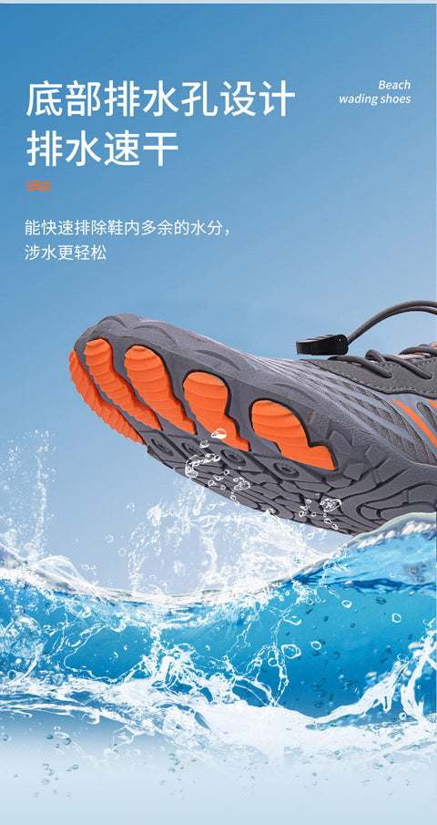 awakecrm Water Shoes Swim Surf Shoes Beach Pool Shoes Wide Toe Hiking Water Sneakers Quick Dry Aqua Shoes for Men and Women