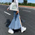 Joskka Sweet Cowboy Fishtail Dress Women Elasticity Slim y2k outfits Vent Buttock Covering Vintage Solid High Waist Denim Skirt