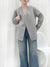 Joskka V-Neck Multi-Button Short Woolen Jackets Women's Elegant Loose Single Breasted Double-Sided Wool Coats Fall Outfits 2023