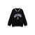 Joskka Women's Casual V Neck Long Sleeve Loose Pullovers Spring Autumn Letters Print Pullover Top