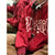 Joskka Vintage Graphic Hoodies Women Oversized Harajuku Y2k Zip Up Sweatshirts Red Winter Korean Streetwear Aesthetic Hippie