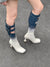 Joskka Designer Square Head Heels Fashion Mixed Color Slim Boots  Autumn Ballet Boots Women Belt Buckle High Heels PU Leather Pumps