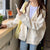 Awakecrm Zip-Up Hoodies Women  Harajuku Korean Style Solid Loose Hooded Sweatshirt Autumn Casual Pocket Oversize Jacket Student Coats