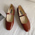 Joskka Ankle Strap Patent Leather Pumps for Women Low Heels Mary Jane Shoes Woman Elegant Office Dress Shoes Autumn Shoes