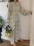 Joskka New 2023 Chiffon Floral Printed High Waist Lace Up Korean Fashionable Elegant Vintage Women Spring Summer Long Dresses