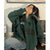 Awakecrm Vintage Oversized Women Sweatshirts Grunge Y2k Korean Streetwear Green Black Zip Up Hoodies Female Hip Hop Fashion Tops
