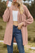 Awakecrm Solid Cable Knit Long Cardigan