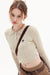 Awakecrm Solid Color Button-Front Knitted Sweater