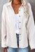 Awakecrm Solid Color Corduroy Oversized Shirt