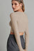 Awakecrm Solid Color Ribbed Knitted Cardigan