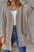 Awakecrm Solid Open Front Long Cardigan