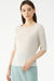 Awakecrm Solid Color Full Pleated Short Sleeve Top