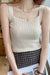 Awakecrm Square Neck Solid Color Knitted Tank Top