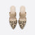 Awakecrm Women Minimalist Mule Pumps Knit Pointed Toe Stiletto Heels
