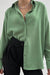 Awakecrm Solid Color Lapel Long Sleeve Button-Up Blouse