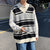 Awakecrm Sweater Vest Men's Fashion Retro Casual V-neck Sweater Vest Men Streetwear Korean Loose Vest Sweater Pullover Mens Clothes M-2XL